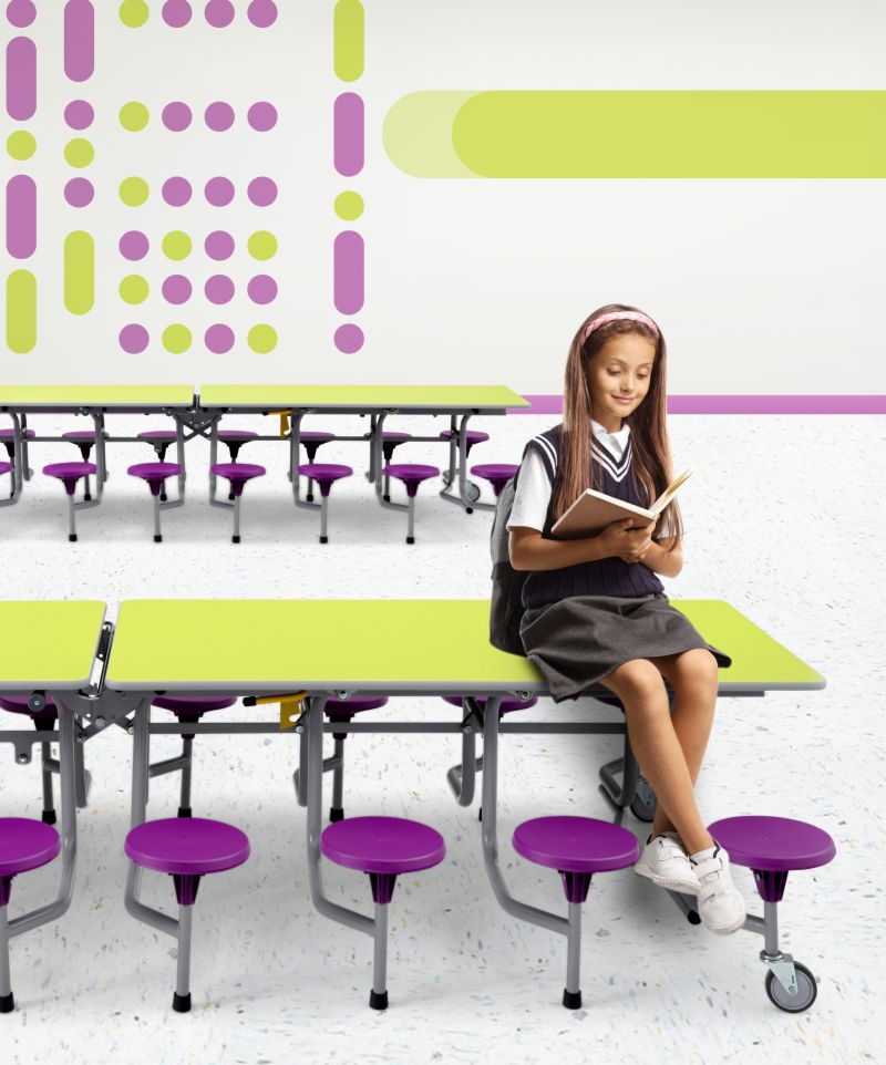 Flexible Mensatische und Schultische für Schulen in Dortmund