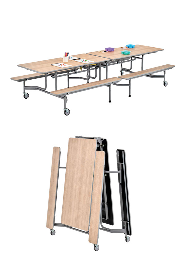 Senior with Benches für Schulen in Dortmund – mobile Bank-Tisch-Kombination